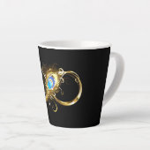 Unendlichkeit mit Golden Peacock Feather Milchtasse (Rechte Ecke)