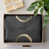 Unendlichkeit mit Golden Peacock Feather Seidenpapier (Geschenk)