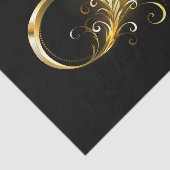 Unendlichkeit mit Golden Peacock Feather Seidenpapier (Ausschnitt)
