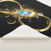 Unendlichkeit mit Golden Peacock Feather Sherpadecke (3/4)