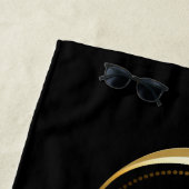 Unendlichkeit mit Golden Peacock Feather Strandtuch (Beispiel)