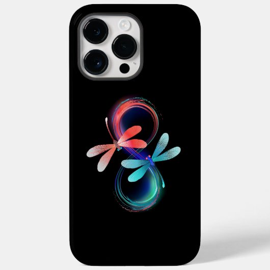 Unendlichkeit mit leuchtenden Libellen Case-Mate iPhone Hülle (Rückseite)