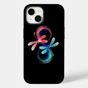 Unendlichkeit mit leuchtenden Libellen Case-Mate iPhone 14 Hülle