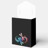 Unendlichkeit mit leuchtenden Libellen Geschenkschachtel (Offen)