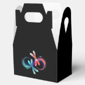 Unendlichkeit mit leuchtenden Libellen Geschenkschachtel (Geöffnet)