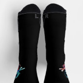 Unendlichkeit mit leuchtenden Libellen Socken (Oben)
