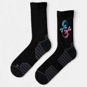 Unendlichkeit mit leuchtenden Libellen Socken (Links)