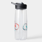 Unendlichkeit mit leuchtenden Libellen Trinkflasche (Rechts)