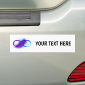 Unendlichkeit mit Lila Feder Autoaufkleber (Auf Auto)