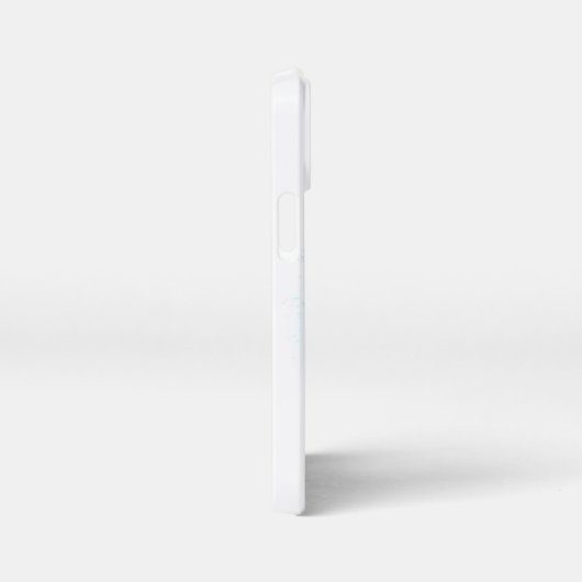 Unendlichkeit mit Lila Feder iPhone Hülle (Rechte Seite)