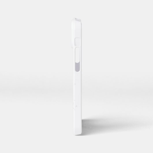 Unendlichkeit mit Lila Feder iPhone Hülle (Linke Seite)