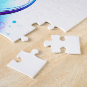 Unendlichkeit mit Lila Feder Puzzle (Seite)