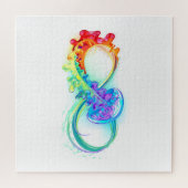 Unendlichkeit mit Rainbow Jellyfish Puzzle (Horizontal)