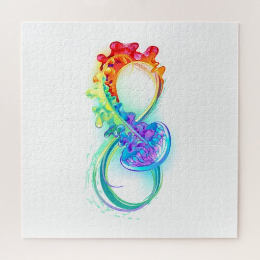 Unendlichkeit mit Rainbow Jellyfish Puzzle (Horizontal)