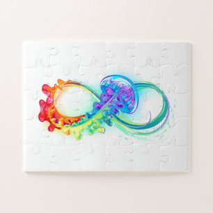Unendlichkeit mit Rainbow Jellyfish Puzzle