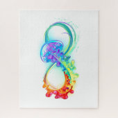 Unendlichkeit mit Rainbow Jellyfish Puzzle (Vertikal)