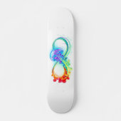 Unendlichkeit mit Rainbow Jellyfish Skateboard (Vorne)