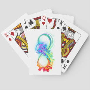 Unendlichkeit mit Rainbow Jellyfish Spielkarten