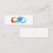 Unendlichkeit mit Rainbow Jellyfish Telefonnummerkarte (Vorne/Hinten)