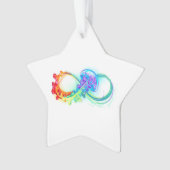 Unendlichkeit mit Regenbogenqualle Ornament (Vorderseite)