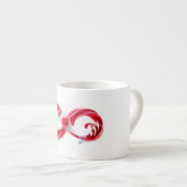 Unendlichkeit mit Rotwein Espressotasse (Vorderseite Rechts)