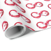 Unendlichkeit mit Rotwein Geschenkpapier (Rolleneckpunkt)