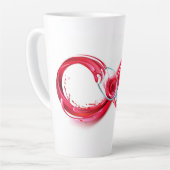 Unendlichkeit mit Rotwein Milchtasse (Linke Ecke)