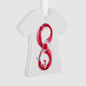 Unendlichkeit mit Rotwein Ornament (Vorderseite)
