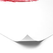 Unendlichkeit mit Rotwein Poster (Ecke)