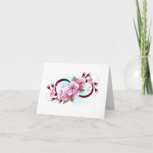 Unendlichkeit mit Sakura Blossom-Blume Ankündigung