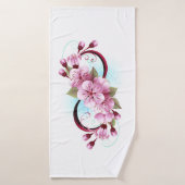 Unendlichkeit mit Sakura Blossom-Blume Badehandtuch (Badehandtuch)