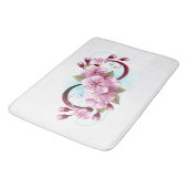 Unendlichkeit mit Sakura Blossom-Blume Badematte (Schrägansicht)