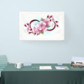 Unendlichkeit mit Sakura Blossom-Blume Banner (Messe)