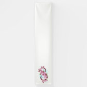 Unendlichkeit mit Sakura Blossom-Blume Banner (Vertikal)