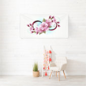Unendlichkeit mit Sakura Blossom-Blume Banner (Insitu)