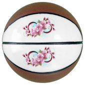 Unendlichkeit mit Sakura Blossom-Blume Basketball (Vorderseite)