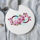 Unendlichkeit mit Sakura Blossom-Blume Button (Beispiel)