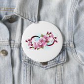 Unendlichkeit mit Sakura Blossom-Blume Button (Beispiel)