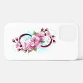 Unendlichkeit mit Sakura Blossom-Blume Case-Mate iPhone Hülle (Rückseite (Horizontal))
