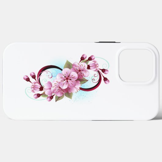 Unendlichkeit mit Sakura Blossom-Blume Case-Mate iPhone Hülle (Rückseite (Horizontal))