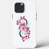 Unendlichkeit mit Sakura Blossom-Blume Case-Mate iPhone Hülle (Rückseite)