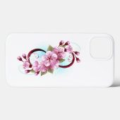Unendlichkeit mit Sakura Blossom-Blume Case-Mate iPhone Hülle (Rückseite (Horizontal))