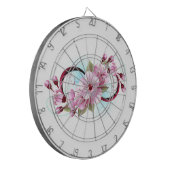 Unendlichkeit mit Sakura Blossom-Blume Dartscheibe (Vorderseite Links)