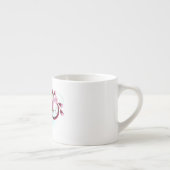 Unendlichkeit mit Sakura Blossom-Blume Espressotasse (Rechts)