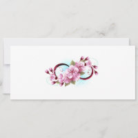 Unendlichkeit mit Sakura Blossom-Blume