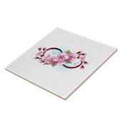Unendlichkeit mit Sakura Blossom-Blume Fliese (Seite)