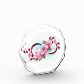 Unendlichkeit mit Sakura Blossom-Blume Fotoblock (Links)