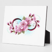 Unendlichkeit mit Sakura Blossom-Blume Fotoplatte (Seite)