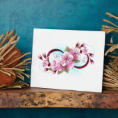 Unendlichkeit mit Sakura Blossom-Blume Fotoplatte (Seite)