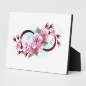 Unendlichkeit mit Sakura Blossom-Blume Fotoplatte (Seite)